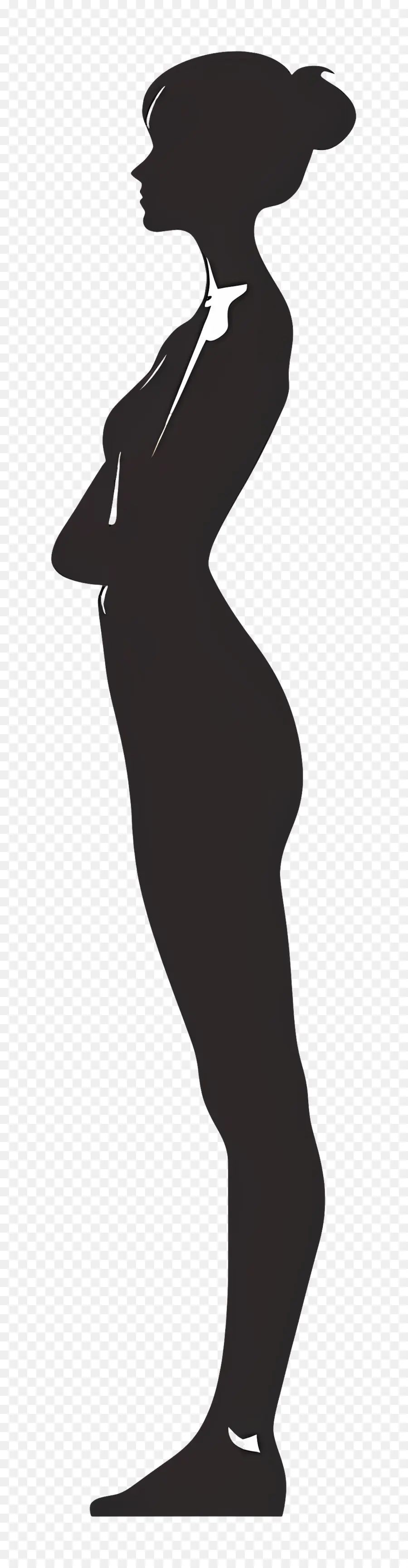 Silhouette De Femme Debout，Silhouette De Femme PNG