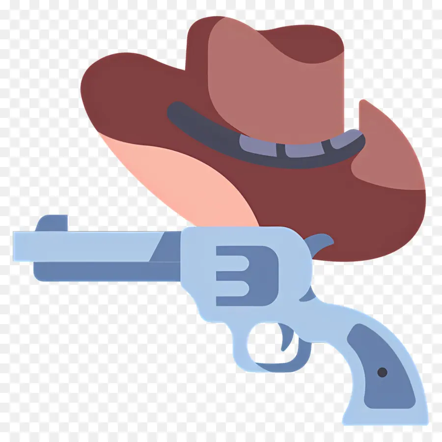 Pistolet De Cow Boy，Chapeau De Cowboy Et Pistolet PNG