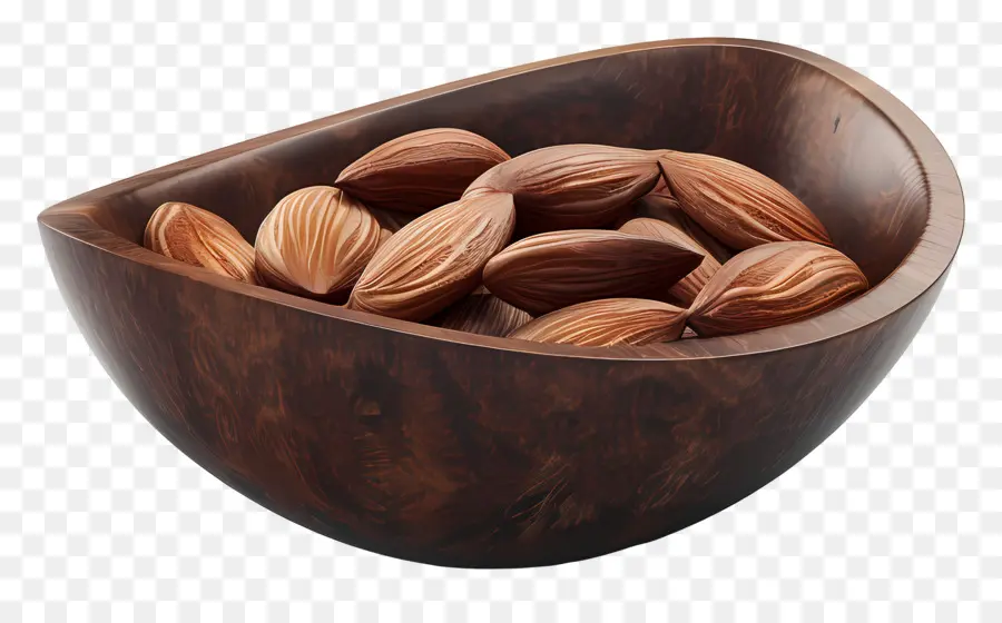 Bol D'amandes，Bol En Bois PNG