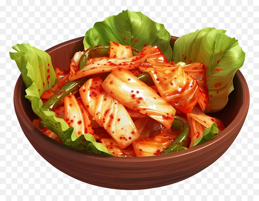 Salade De Kimchi Coréenne，Kimchi Dans Un Bol PNG