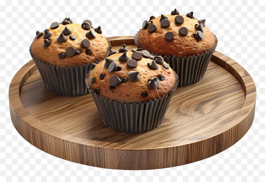 Muffins Aux Pépites De Chocolat，Muffins PNG