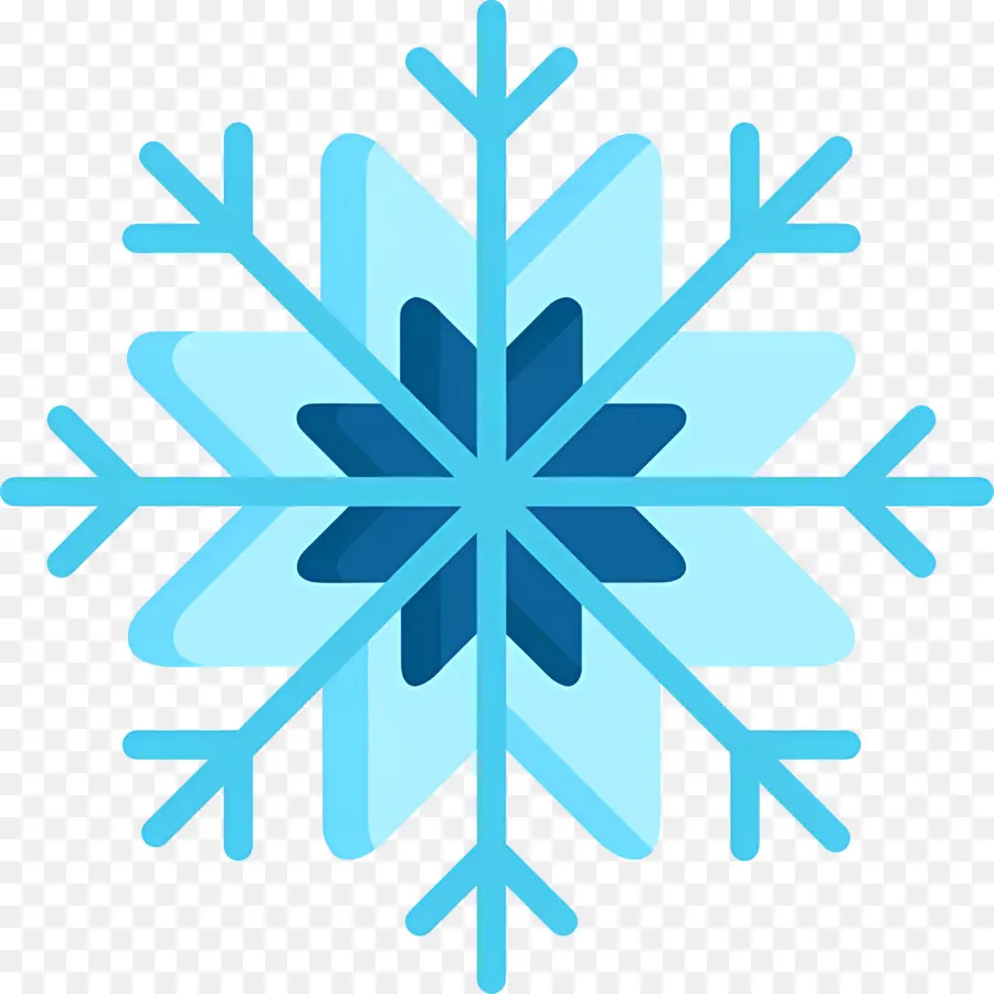 Flocon De Neige，Flocon De Neige Bleu PNG