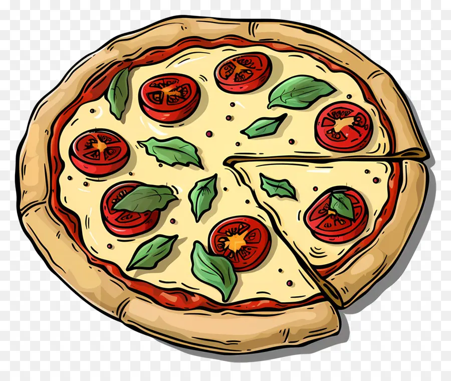 Pizza Marguerite，Pizza PNG