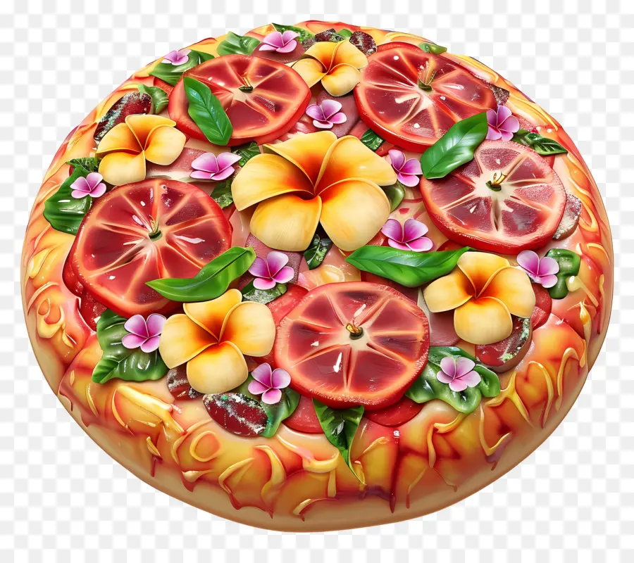 Pizza Hawaïenne，Gâteau Décoratif PNG