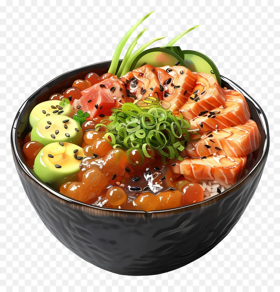 Poké Bol，Bol à Sushis PNG