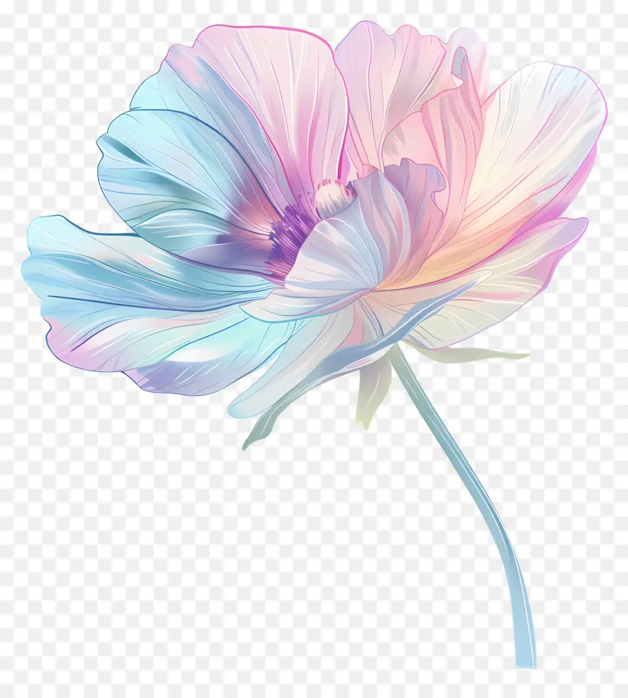 Fleur Pastel，Fleur Colorée PNG