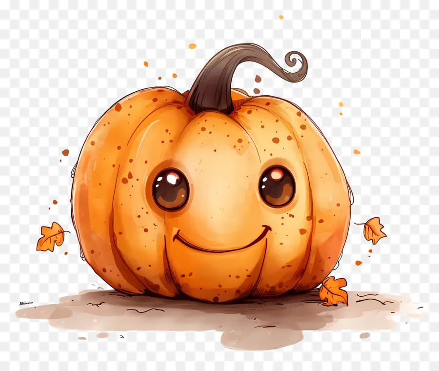 Jolie Citrouille D'halloween，Citrouille Souriante PNG