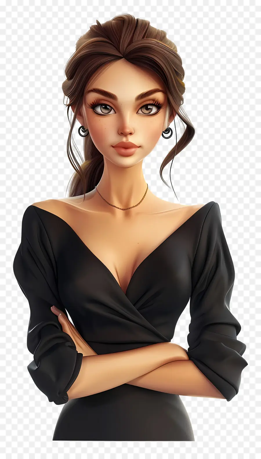 Femme En Robe，Femme PNG