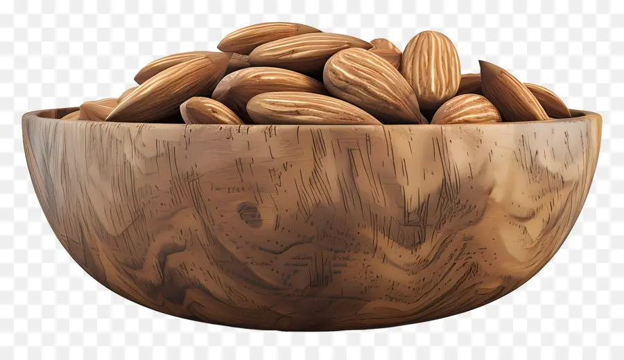 Bol D'amandes，Bol En Bois PNG