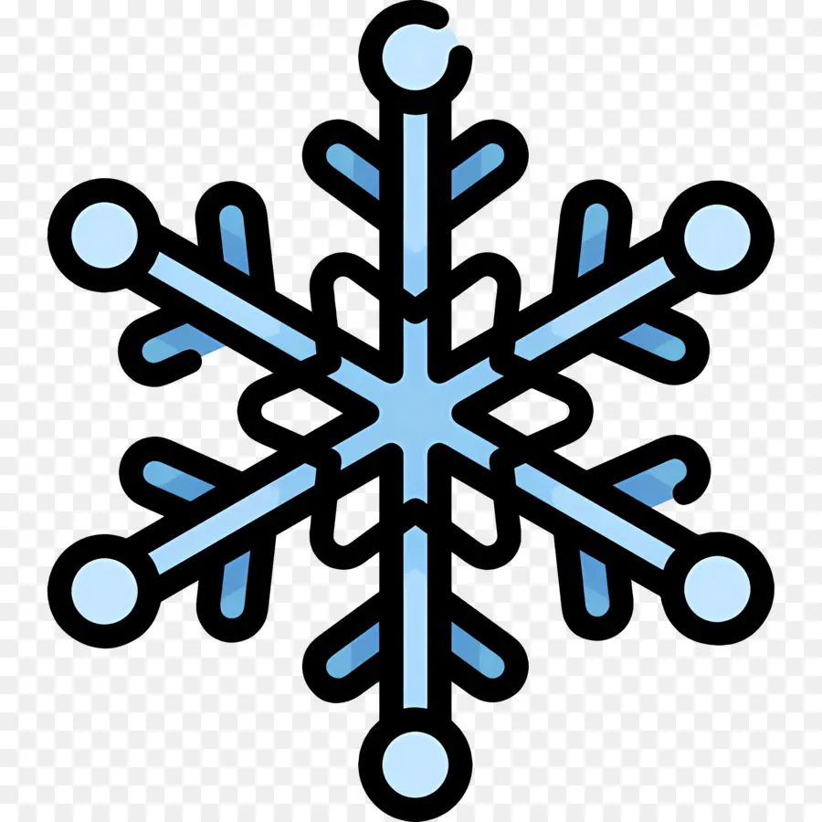 Flocon De Neige，Flocon De Neige Bleu PNG