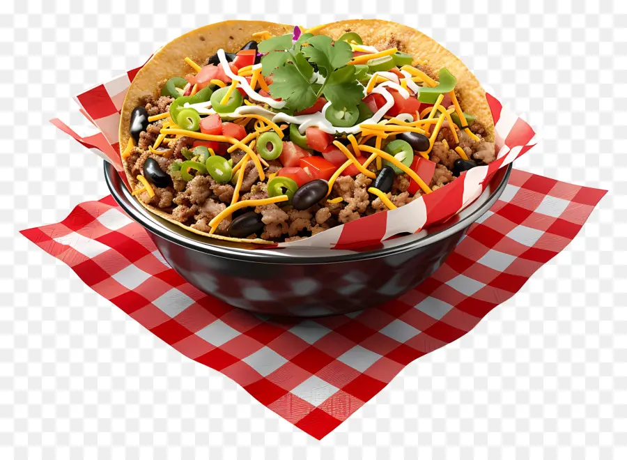 Bol à Burritos，Salade De Tacos PNG