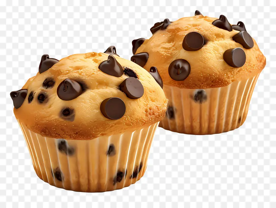 Muffins Aux Pépites De Chocolat，Muffins Au Chocolat PNG