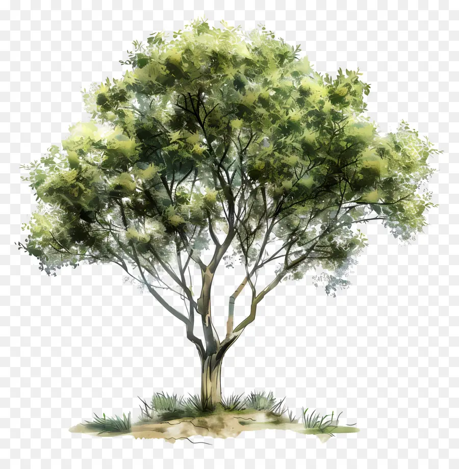 Arbre Aquarelle，Arbre PNG