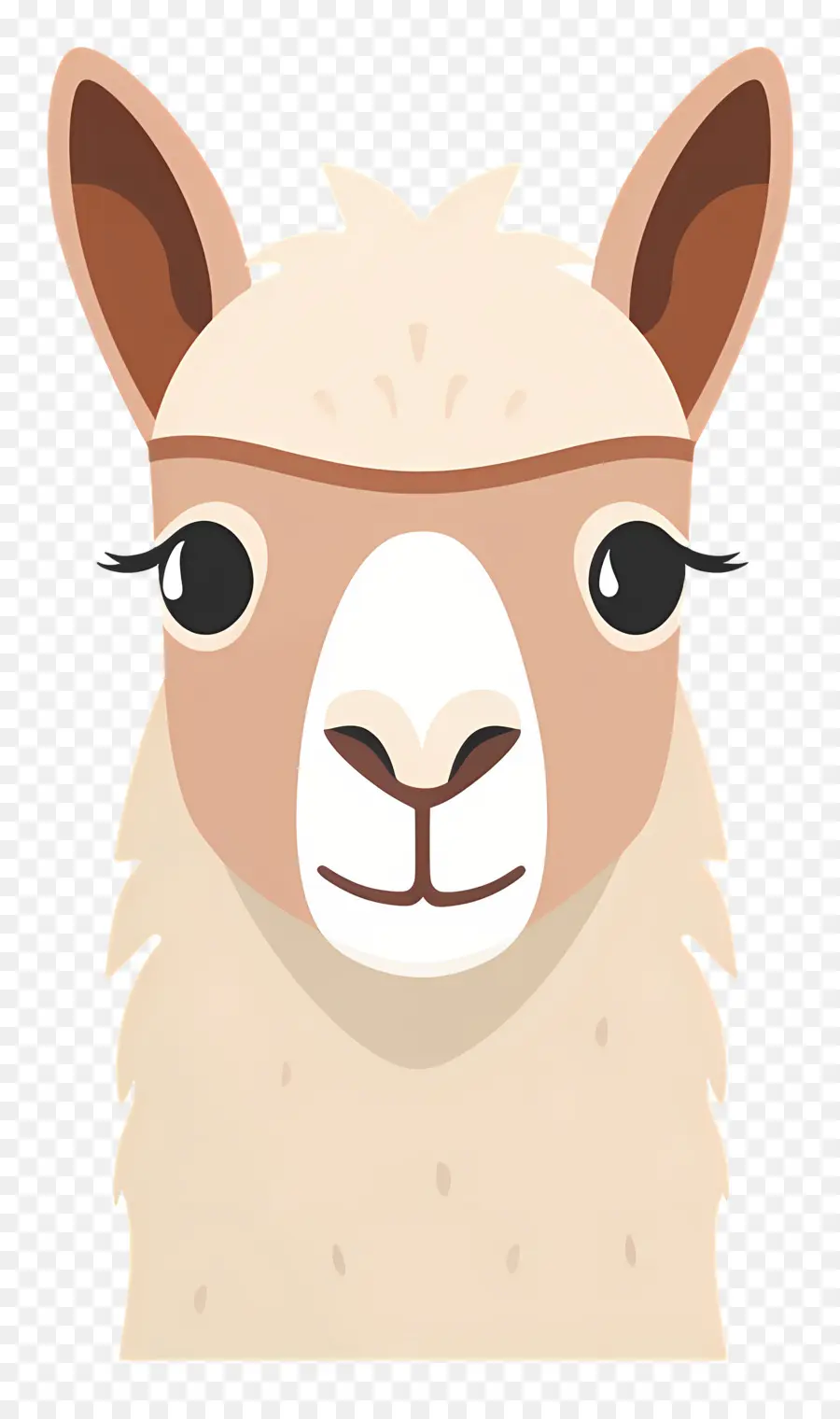 Visage D'alpaga，Lama De Dessin Animé PNG