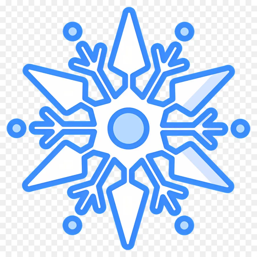 Flocon De Neige，Flocon De Neige Bleu PNG