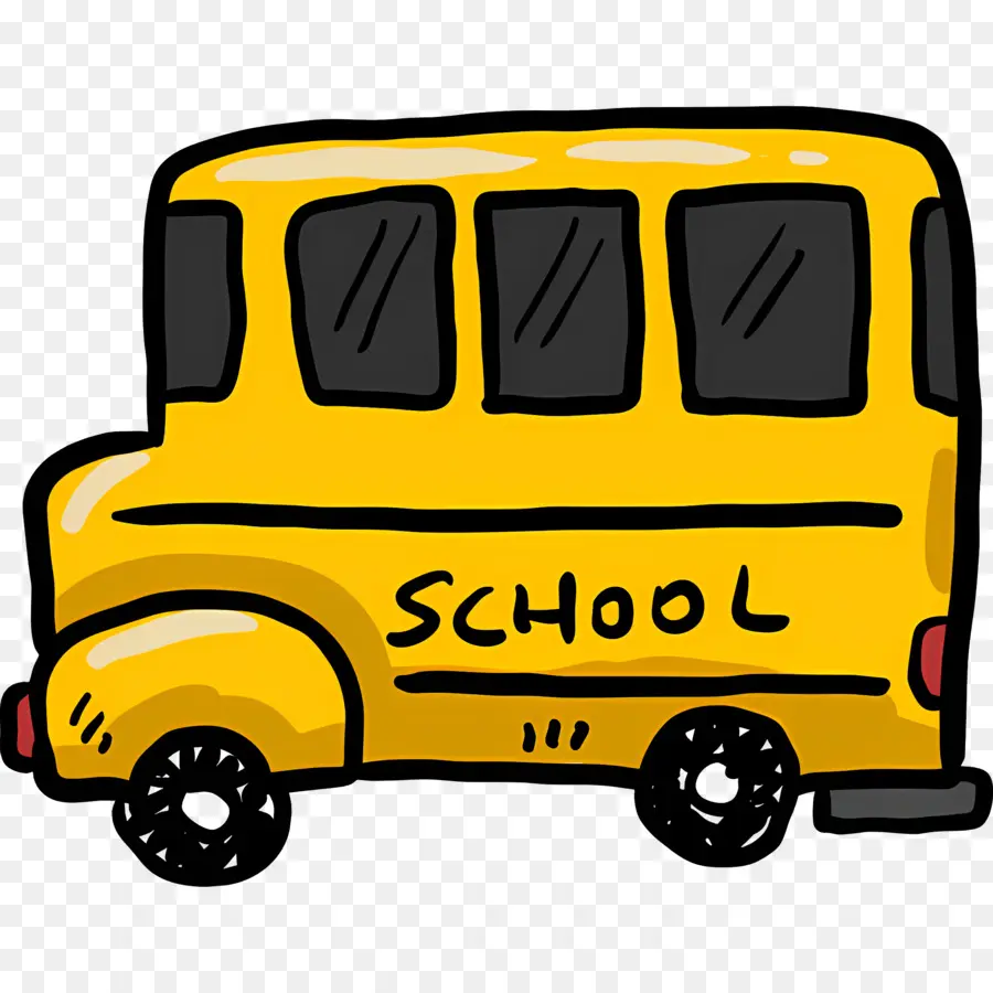 Autobus Scolaire，Jaune PNG