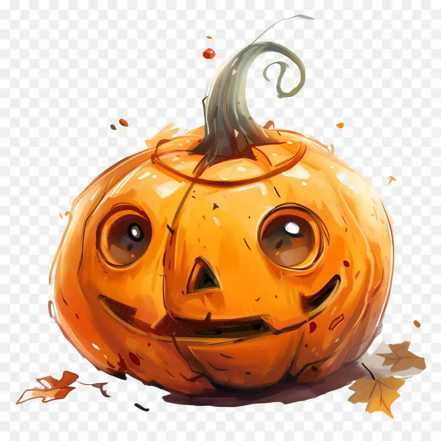 Jolie Citrouille D'halloween，Citrouille Souriante PNG