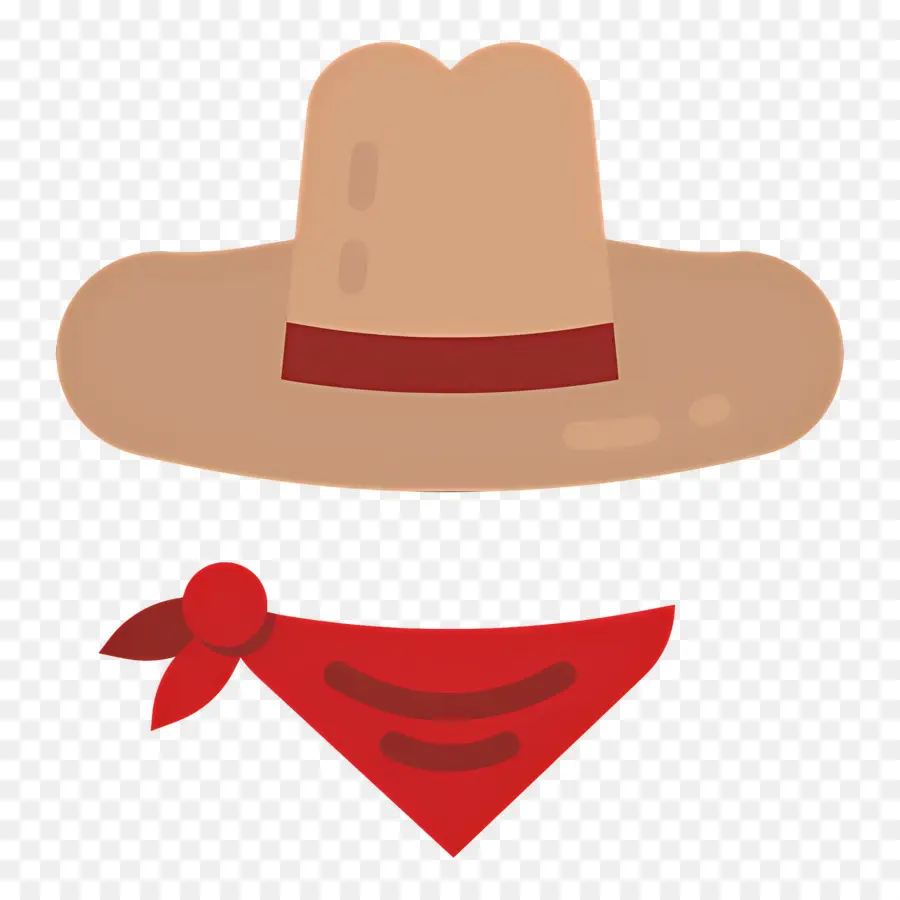 Chapeau De Cowboy，Chapeau De Cowboy Et Bandana PNG