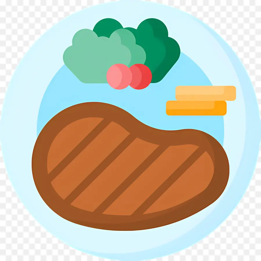 Viande，Assiette à Steak PNG