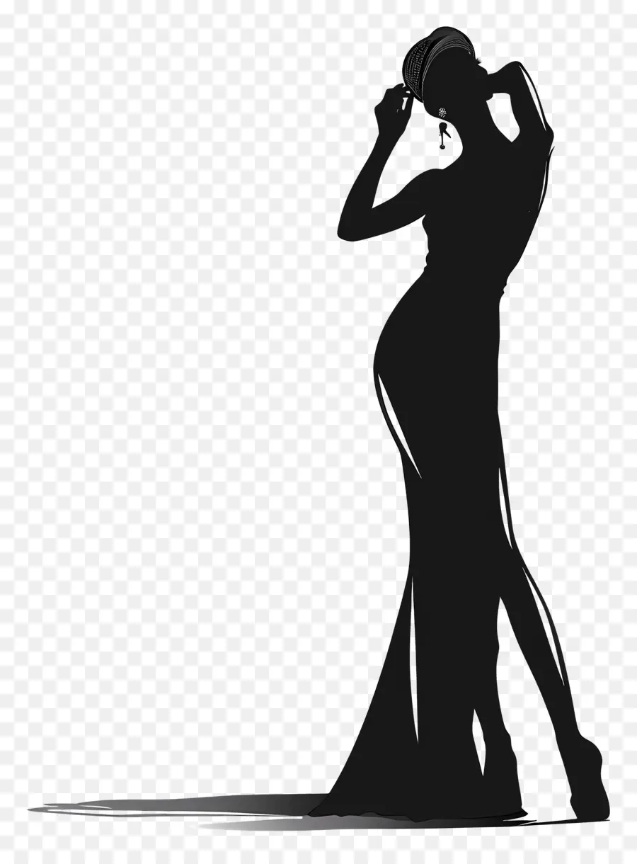 Silhouette De Mannequin，Femme élégante PNG