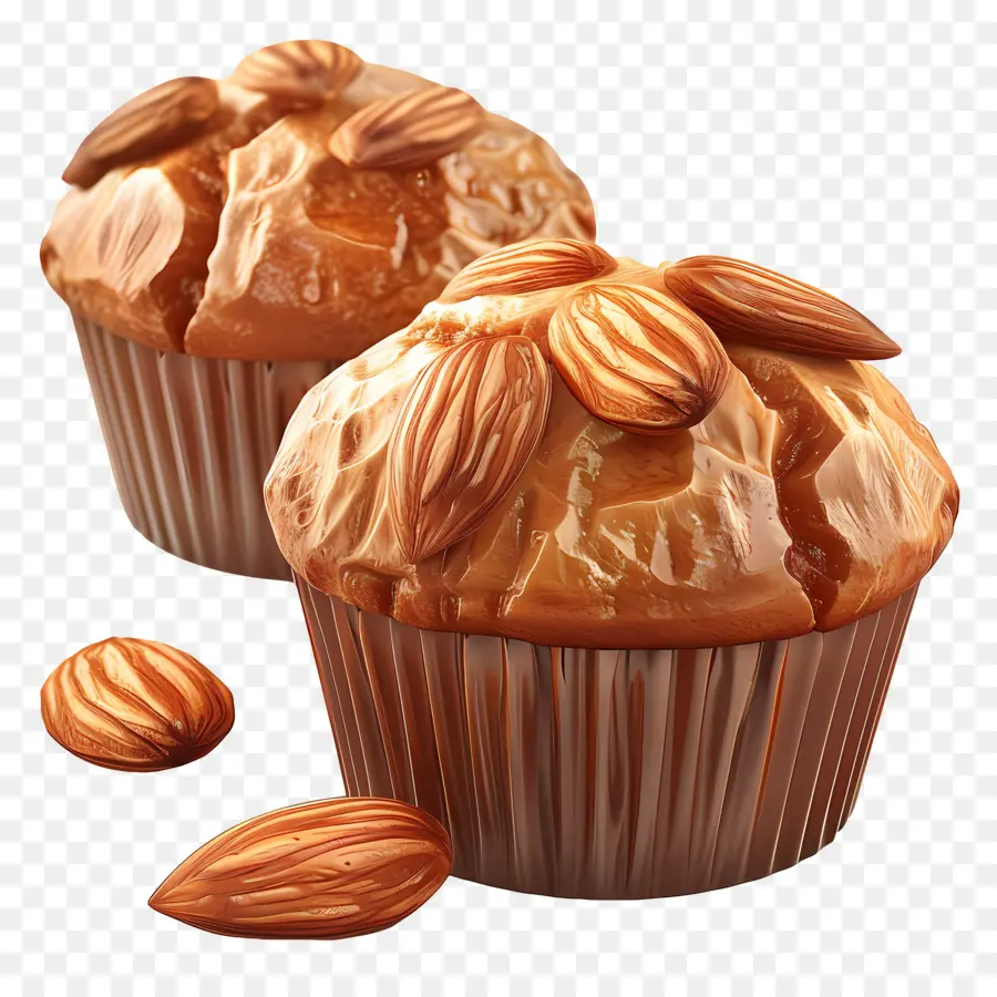 Muffins Aux Amandes，Dessert PNG