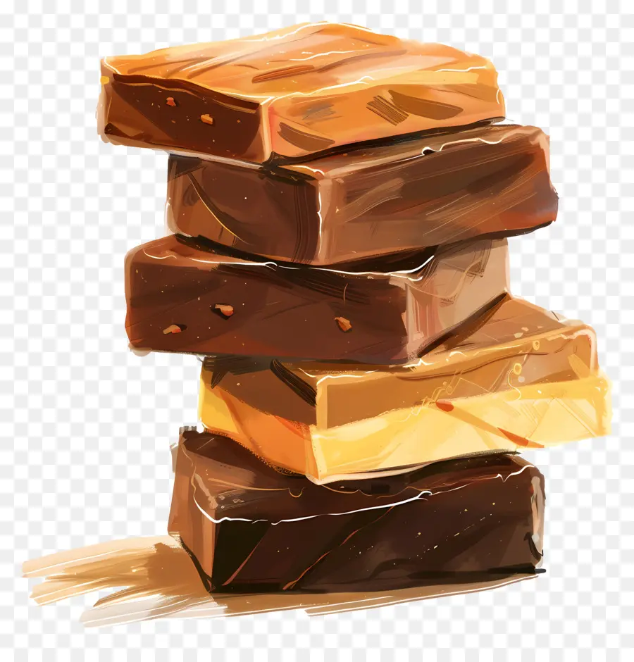 Pile De Fudge，Mur De Briques PNG