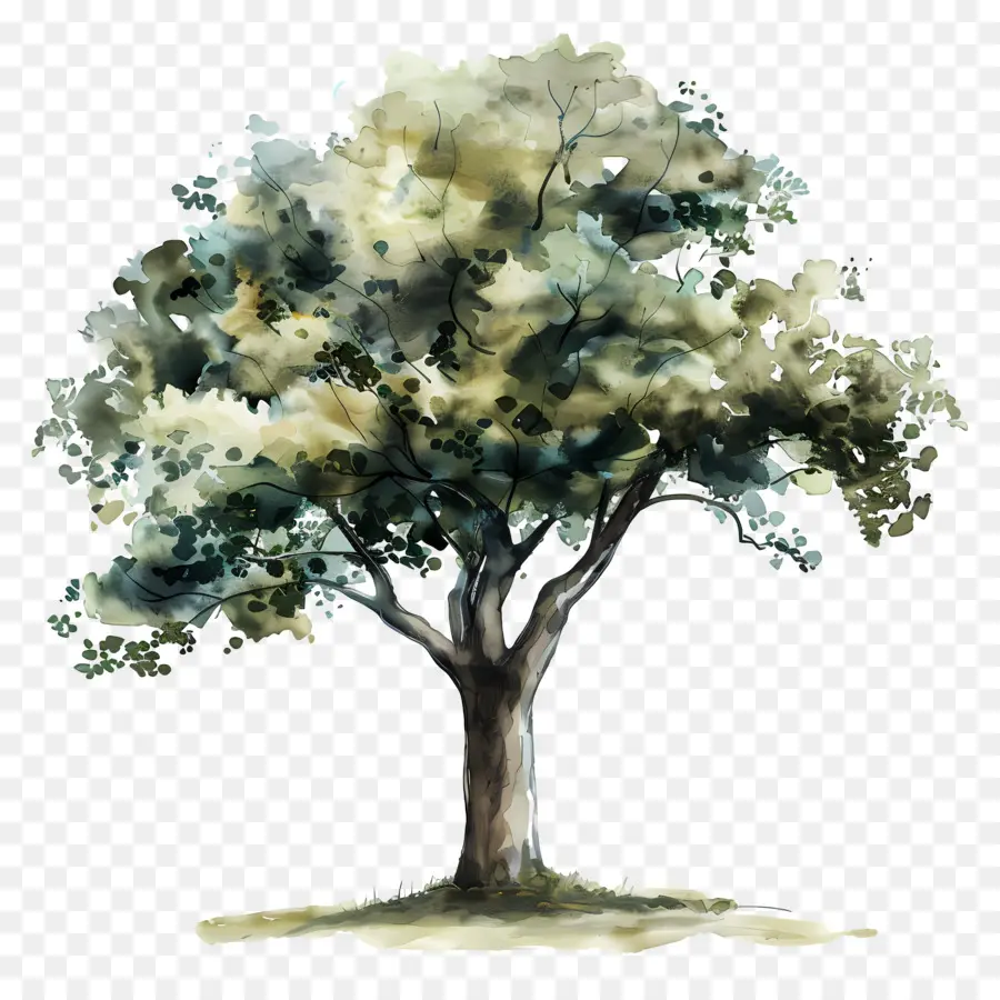 Arbre Aquarelle，Arbre PNG