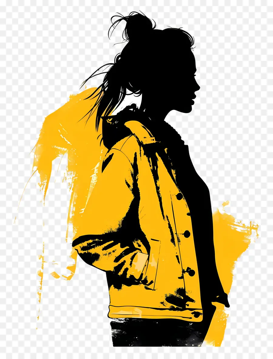 Silhouette Féminine，Silhouette D'une Femme PNG