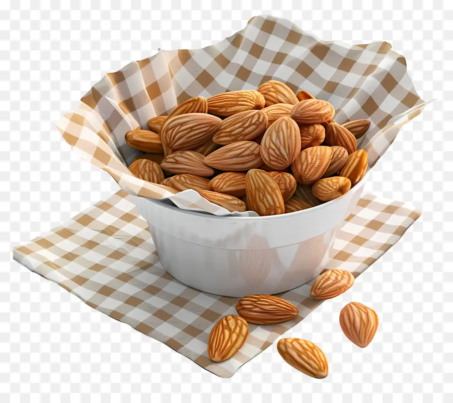 Bol D'amandes，Noix PNG