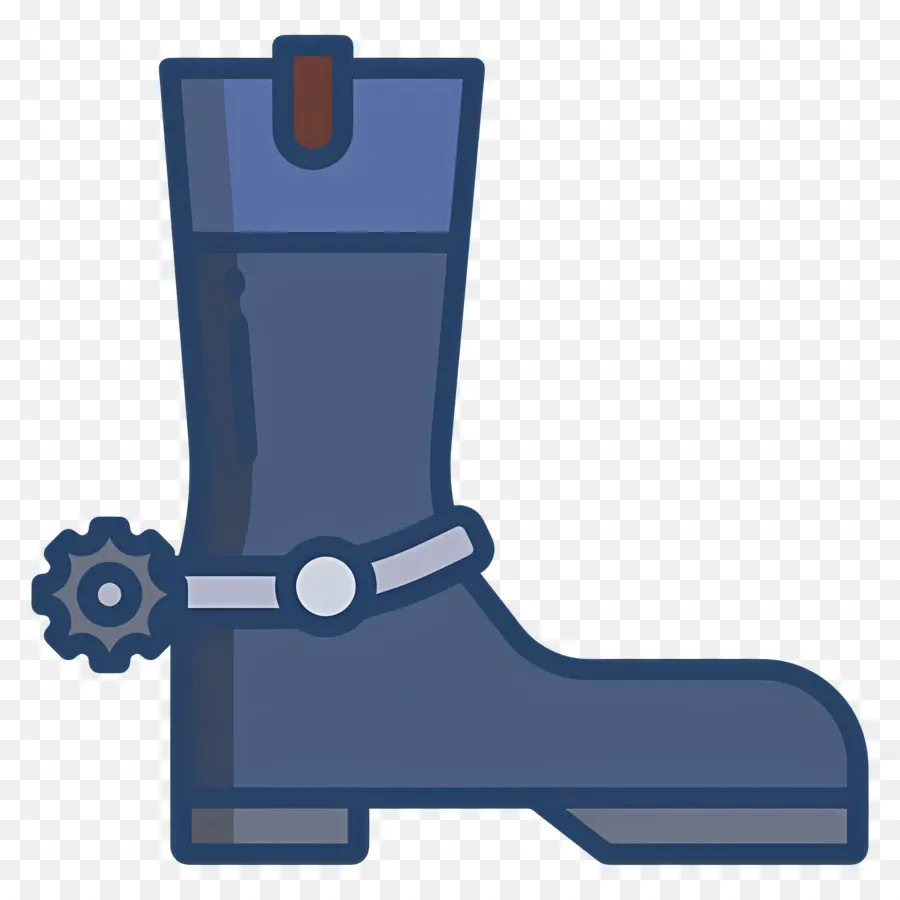 Bottes De Cowboy，Botte De Cowboy Bleue PNG