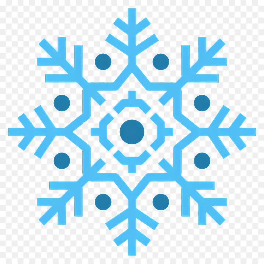 Flocon De Neige，Flocon De Neige Bleu PNG