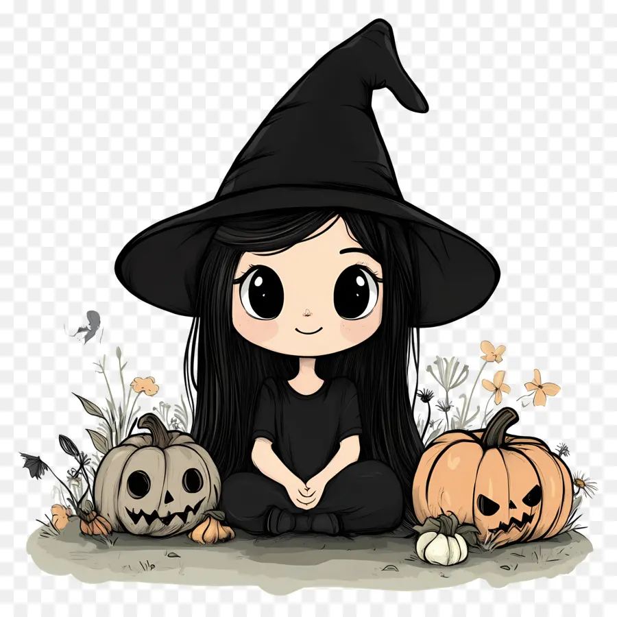 Samhain，Fille Sorcière PNG