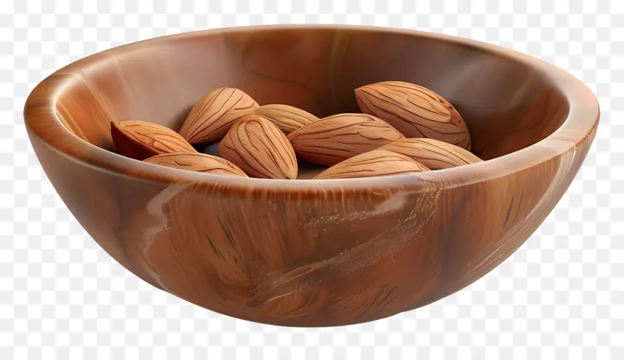 Bol D'amandes，Bol En Bois PNG