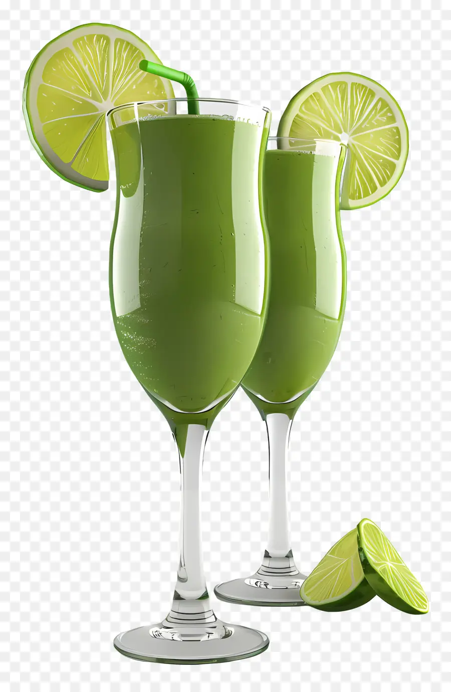 Smoothies Verts，Boisson Verte PNG