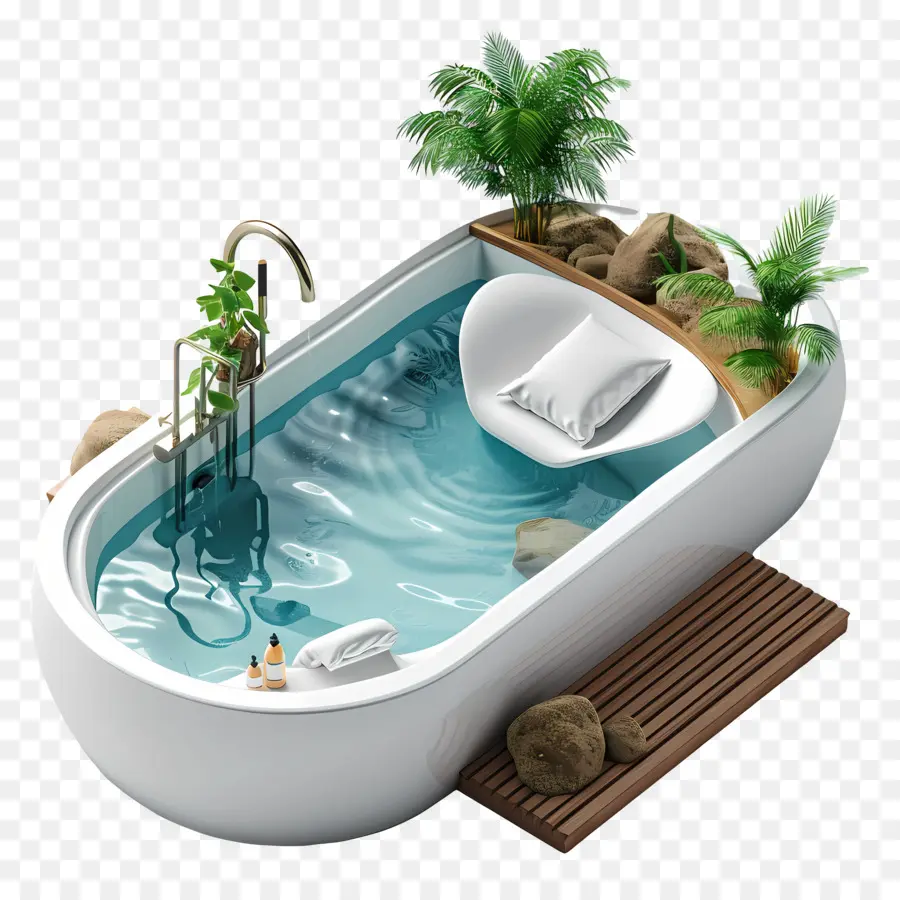 Baignoire Balnéo，Baignoire De Luxe PNG