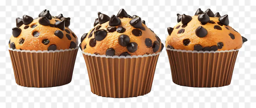 Muffins Aux Pépites De Chocolat，Muffins PNG