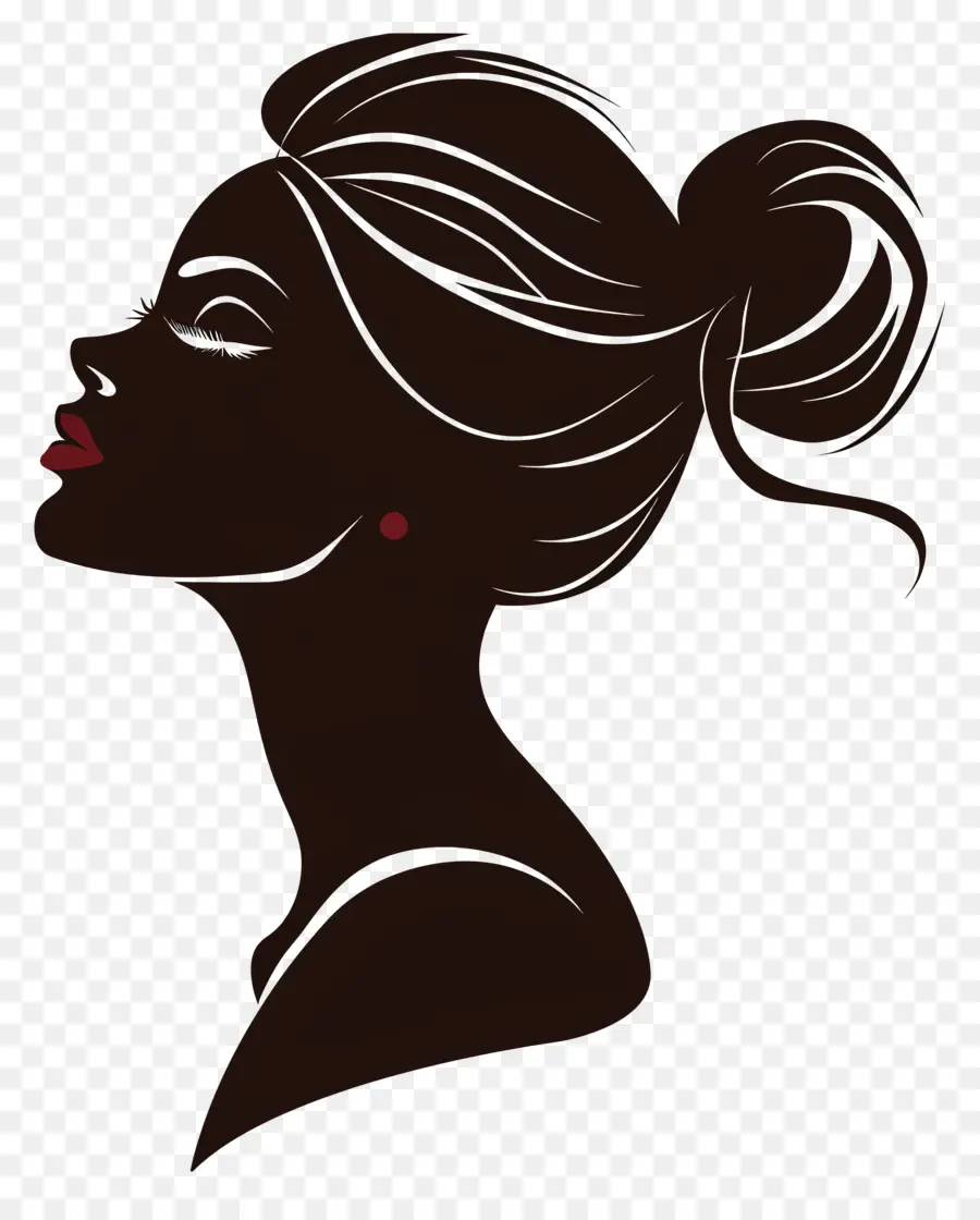 Silhouette De Femme De Beauté，Femme Silhouette PNG