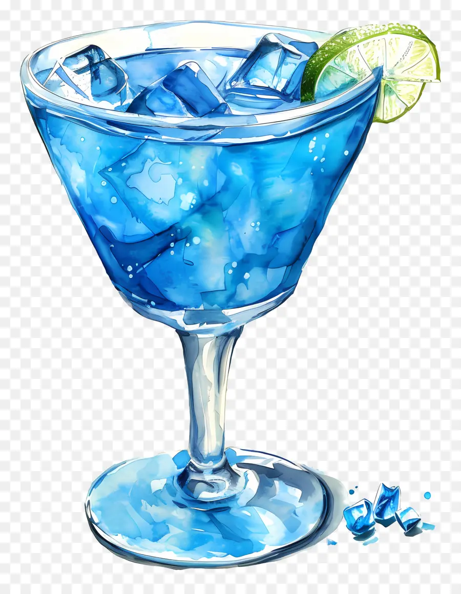 Cocktail Bleu，Alcool PNG