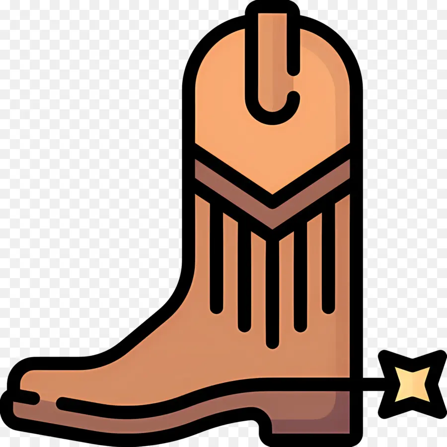 Bottes De Cowboy，Botte PNG