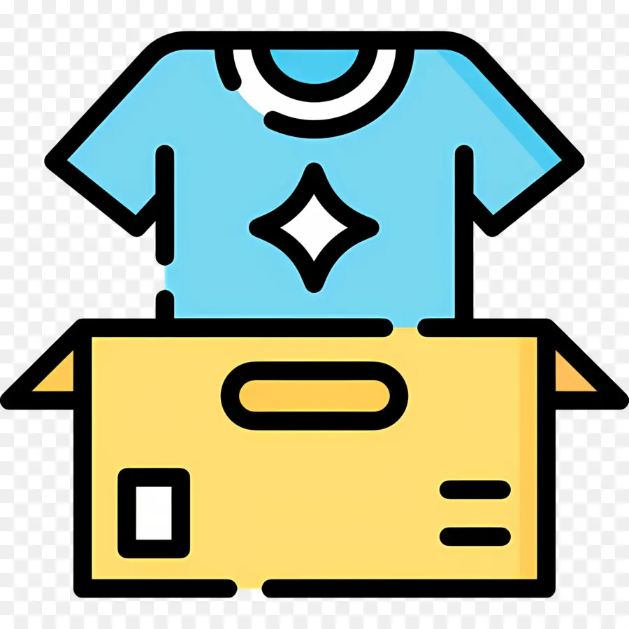 Boîte à Vêtements，T Shirt En Boîte PNG