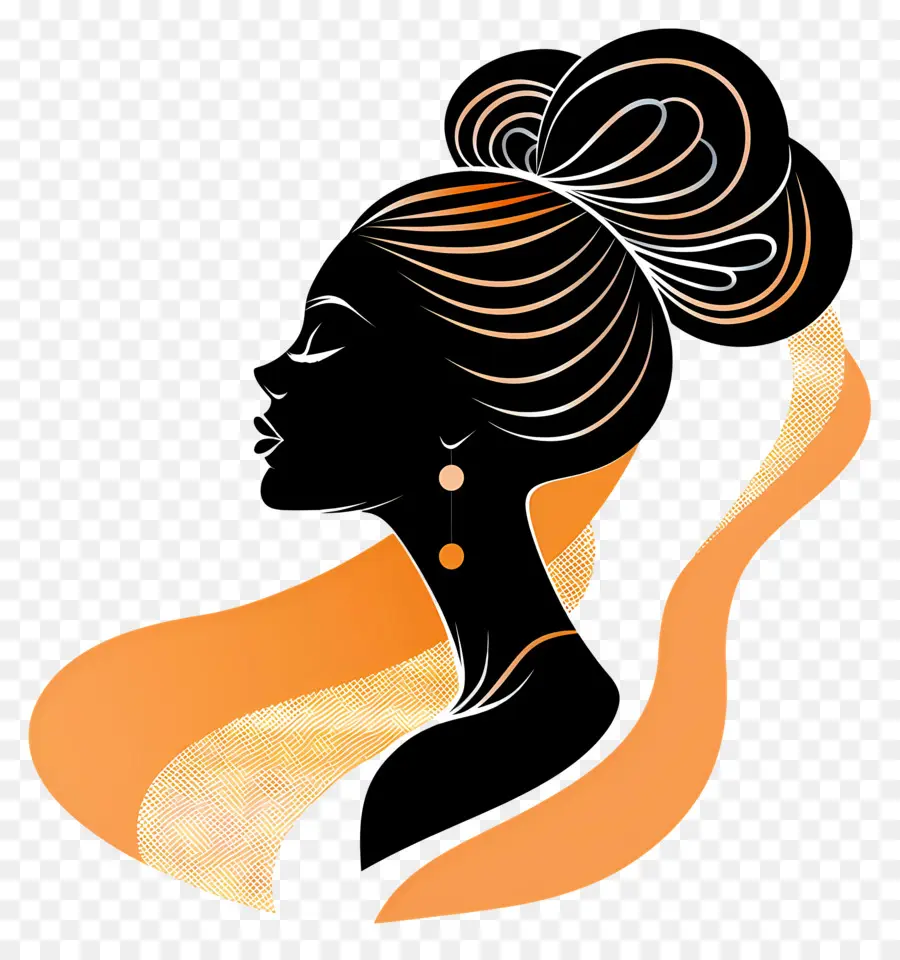 Silhouette De Femme élégante，Femme Silhouette PNG