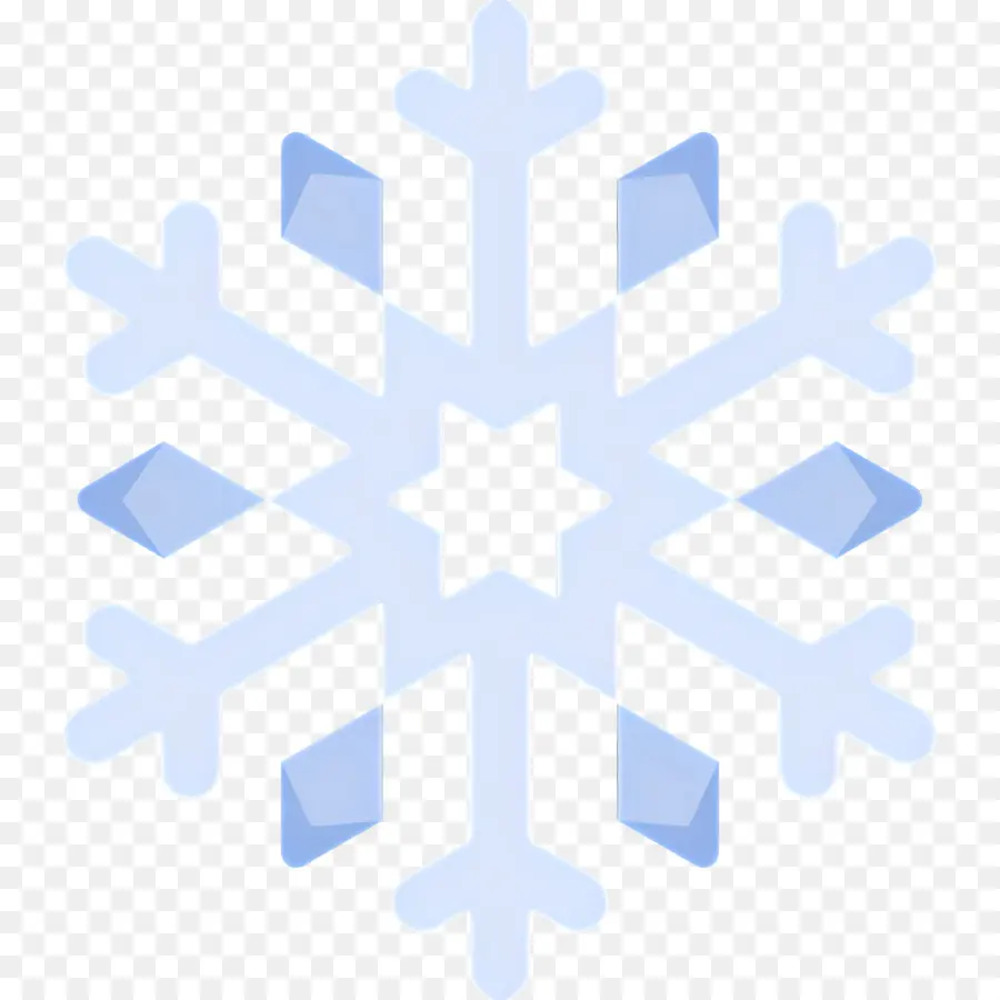 Flocon De Neige，Flocon De Neige Bleu PNG