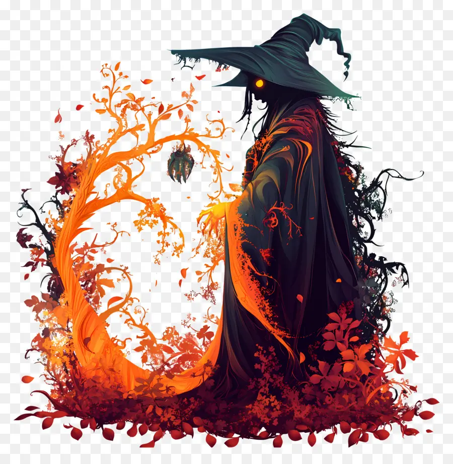 Samhain，Sorcière PNG