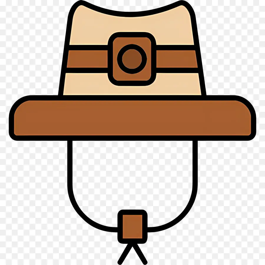 Chapeau De Cowboy，Chapeau Marron PNG