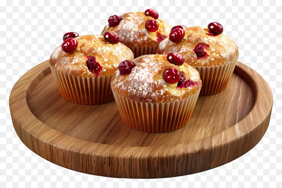 Muffins Aux Canneberges，Petits Gâteaux PNG