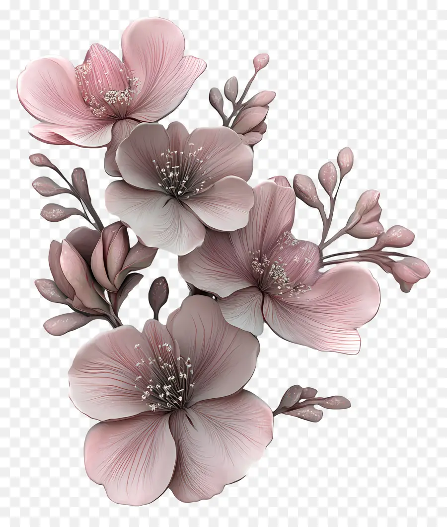 Coin，Fleurs Roses PNG