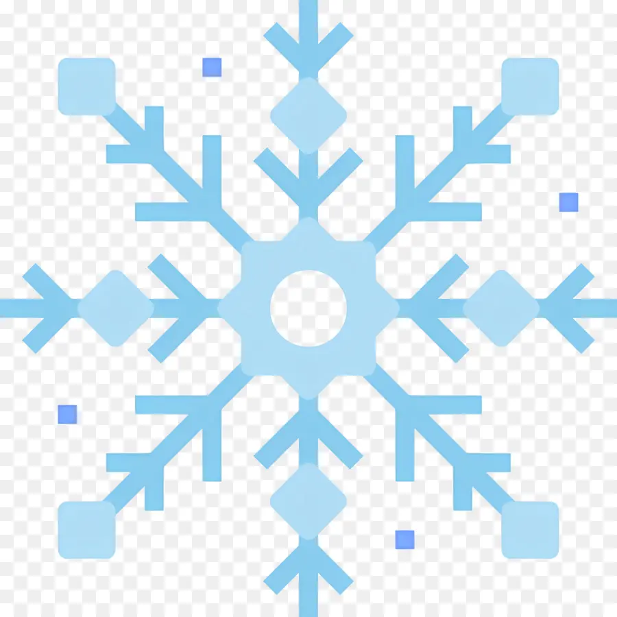 Flocon De Neige，Flocon De Neige Bleu PNG