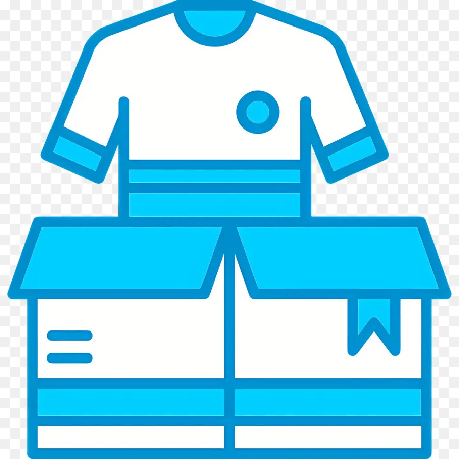 Boîte à Vêtements，T Shirt Dans Une Boîte PNG