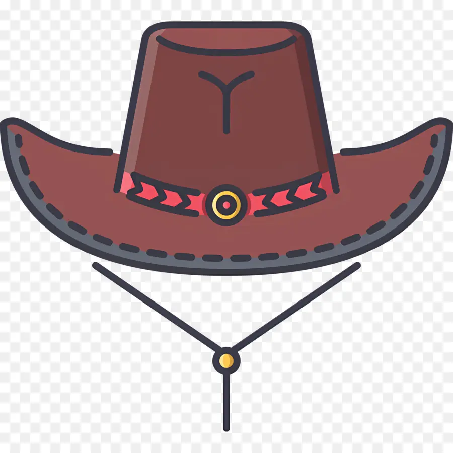 Chapeau De Cowboy，Chapeau De Cowboy Marron PNG