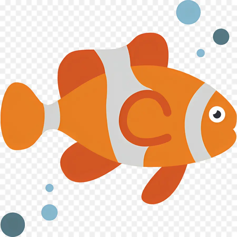 Poisson Clown，Poisson Orange PNG